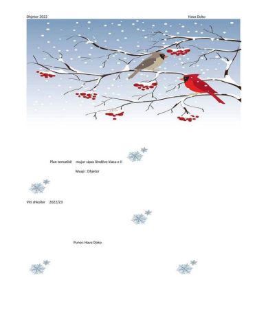 Thematic plan Month: December image 1